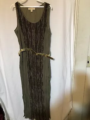 Michael Kors Womens Tank Olive Maxi Dress -Size 12- Non Smoker • $31