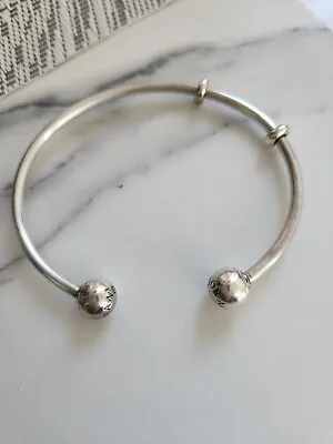 $45 • Buy Pandora Bangle 19cm With Stoppers 19cm Great With Charm Or Without