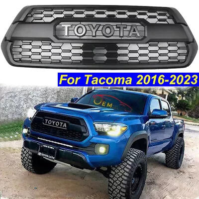 Front Grille For Tacoma 2016-2023 TRD Pro Sport Mesh Grill Matte Black W/Letters • $83.79