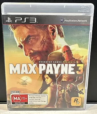 Max Payne 3 - Sony Playstation 3 PS3 - AUS PAL With Manual • $10.07