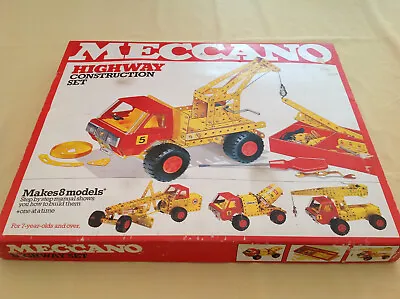 1978 Vintage Meccano Highway Construction Set  -  Boxed With Instruction Manual • £32
