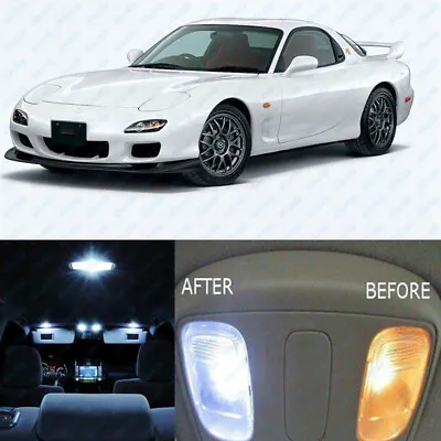 For Mazda RX7 FD3S White LED Interior Bulbs Package Map Dome Trunk License Plate • $14.69