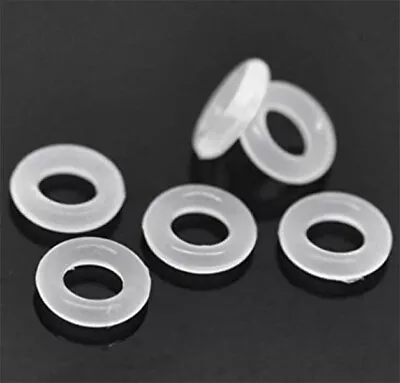 Spare O-rings Clear Silicone Body Jewellery Ring Fasteners - Pairs 1mm - 12mm • £1.95