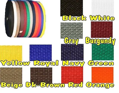 2  Nylon/Poly Strap Webbing Many Colors To Choose From-By The Yard • $4.50