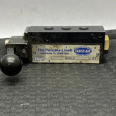 Fabco-Air Lever Operated Pneumatic Directional Valve 5/2 1/4” NPT 14HL4 • $24.99