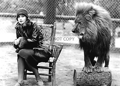 *5x7* Publicity Photo - Greta Garbo With Mgm Mascot  Leo The Lion  (ee-027) • $7.98