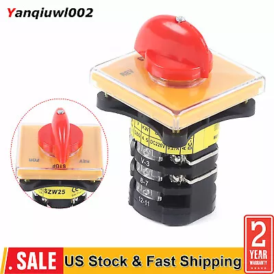 Three-stage Switch Forward Reverse 3 Phase Motor Milling Switch High-quality  • $24