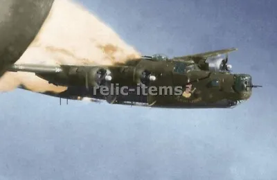 Ww2 Picture Photo Us Usaaf B 24 Liberator Damaged By Flack Fire 7030 • $5.90