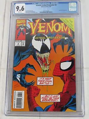 Venom: Lethal Protector #6 CGC 9.6 WP July 1993 Marvel Comics 4251723024 • $75.99