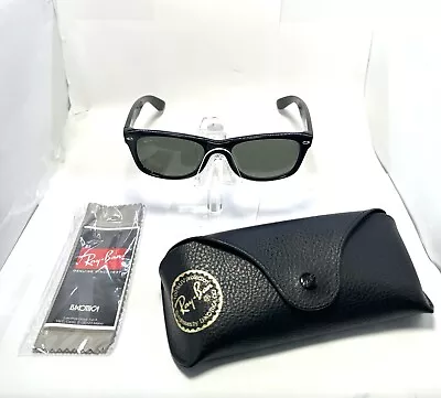 Ray-Ban New Wayfarer RB2132 901/68 52 18 Black Sunglasses W/case • $40