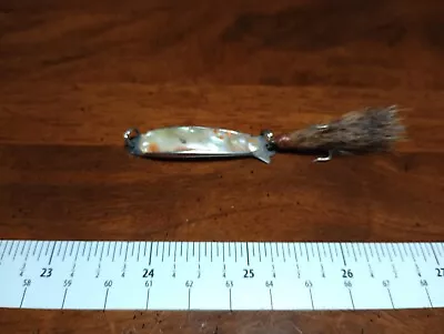 Vintage Fishing Lure Pearl And Silver Spoon Bass Tackle Musky Walleye Pike Gar!! • $0.99