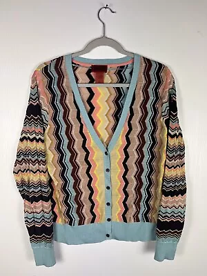 Missoni For Target Women's ZigZag Chevron Knit Cardigan Sweater Large • $29.99