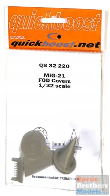 QBT32220 1:32 Quickboost MiG-21 Fishbed FOD Covers (TRP Kit) • $23.69