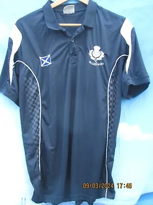 Men's RUGBY NATIONS Scotland Polo Shirt Xl • £3.99