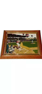 H. Hargrove Baseball OPENING DAY Serigraph Art On Canvas Framed & Signed 1989 • $29