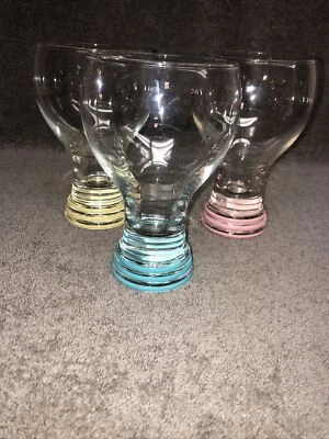 $42.95 • Buy 3 Fiesta Fiestaware Ringed Beer Glasses/Water Goblets Retired