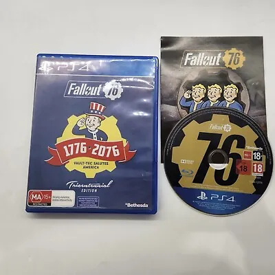 Fallout 76 1776-2076 Tricentennial Edition PS4 Playstation 4 Game + Manual 23o3 • $14.95