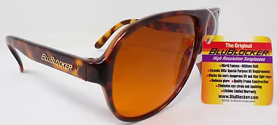 NOS 2005 Blublocker Original Aviator Sunglasses Demi Tortoise #2725 • $49.95