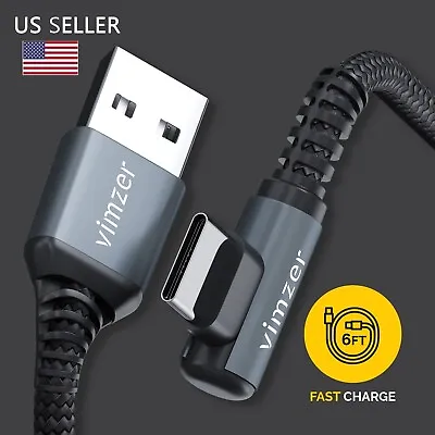 90° USB-C Cable FAST Charger Type-C Data Sync Charging Cord For Motorola Phones • $8.47