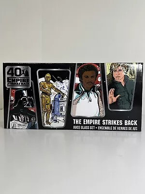 Star Wars The Empire Strikes Back 40th Anniversary Juice Glass Set  Brand New • $41.99