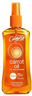 New Calypso Original Carrot Oil Deep Tanning Spray 200 Ml Our Carro High Qualit • £7.60