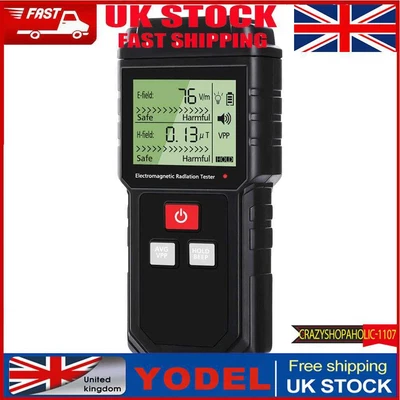 £21.22 • Buy Electromagnetic Radiation Tester Electric Field Magnetic Field Dosimeter UK