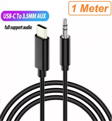 For Car Stereo Android Type-C USB-C To 3.5mm Male Audio Jack AUX Cable Adaptor • £3.07