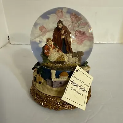Christmas Musical Snow Globe Limited Edition Collection Manger Scene Baby Jesus • $18.99