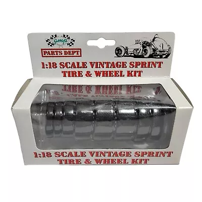 Vintage GMP 1:18 Scale Sprint Car Dirt Tire & Wheel Kit Parts Dept No. 9001 • $39.99