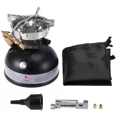 Portable Camping Mini Gasoline Stove Liquid Fuel Alcohol Diesel Oil Stove S1R7 • $51.77