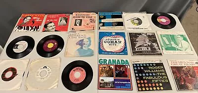 Vinyl Records Lot 45 Rpm Rare Aladdin Crazy Otto London 45s Piano Promo Granada • $0.01