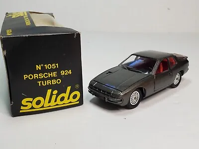Solido Porsche Turbo 924 No. 1051 - Grey Color - MINT In Box • $16