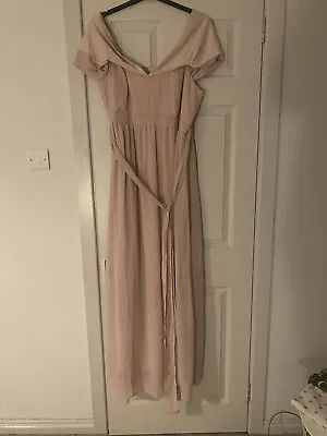 TFNC London Pink Maxi Maternity Bridesmaid Dress 16 • £11