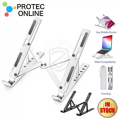 $24.95 • Buy Laptop Stand Holder Aluminum Foldable Adjustable For Laptops Tablet IPad MacBook