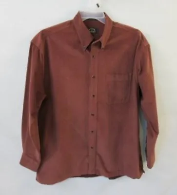 $19.95 • Buy BD Baggies Brown Pinwale Corduroy Long Sleeve Button Front Shirt *Sz L*