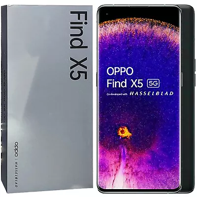 BNIB OPPO Find X5 Dual-SIM 256GB + 8GB Black Factory Unlocked 5G OEM • $1061.50
