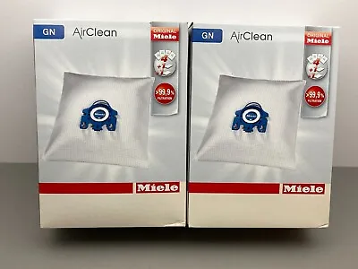 Miele GN Vacuum Cleaner Bags 2 Boxes Of 4 Bags & 2 Filters Blue Collar Genuine • $45.95