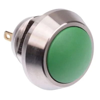 £3.75 • Buy Green Momentary Vandal Resistant Push Button Switch 2A SPST