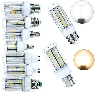 LED Corn Light Bulb E26 E27 E12 E14 G9 GU10 10W 20W 25W 30W 4014 SMD Bright Lamp • $4.85