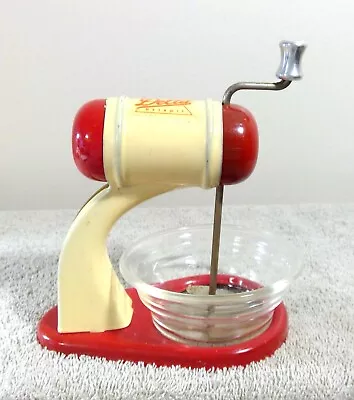 Vintage DELTA Detroit Child's Toy Mixer W/Handle & Bowl (1940-50's) Cream & Red • $17