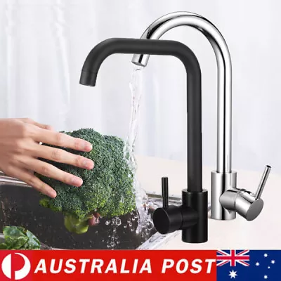 Kitchen Mixer Tap Laundry Sink Basin Faucet 360° Swivel Gooseneck Spout Faucet • $41.89