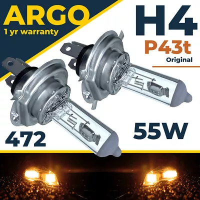 Fits VW UP Halogen Clear 55w Halogen Original Headlight High Low Beam Bulbs 12v • £7.49