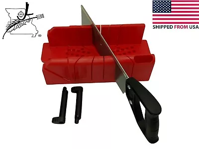 Craftsman 12  Miter Saw & Clamping Box Angle Cuts 90 22.5 45 Trim Lifetime • $23.99