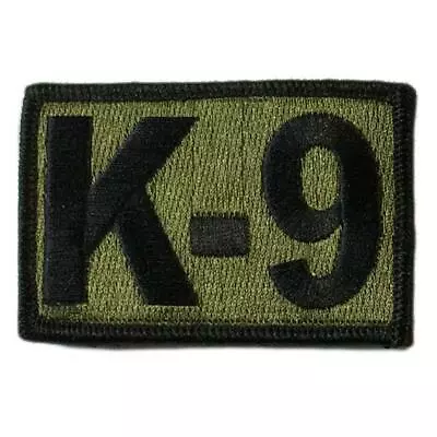 Hook Fastener Compatible Patch K9 K-9 OLIVE DRAB 3x2  • $5.95