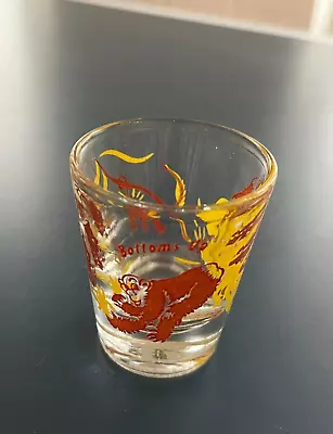 Vintage Mcm (1960s) Monkey Riding Goat Kitschy Shot Glass  Bottoms Up  Euc • $13.49