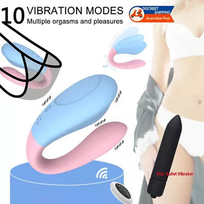 Wearable Clit G Spot Vibrator Couple Remote Control Clitoral Stimulator Sex Toy • $14.95