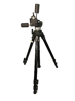 MANFROTTO 055 Tripod W/ 141RC Head BOGEN Grips Made In Italy 3221 • $149