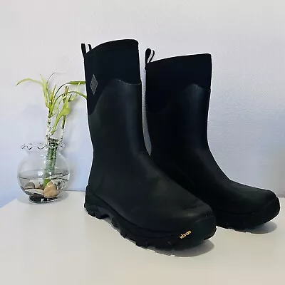 Muck Boots Black Mens 12 Arctic Outpost Work Boots Waterproof Vibram Sole • $65