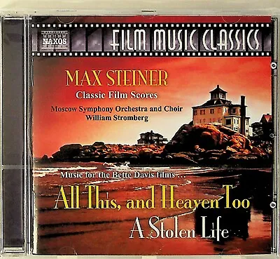 MAX STEINER Bette Davis Film Scores CD NEW All This And Heaven Too/A Stolen Life • £8.99