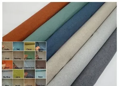 Linen Look Upholstery Fabric Ideal For Furniture Caravans Motorhomes BONITA • £8.95